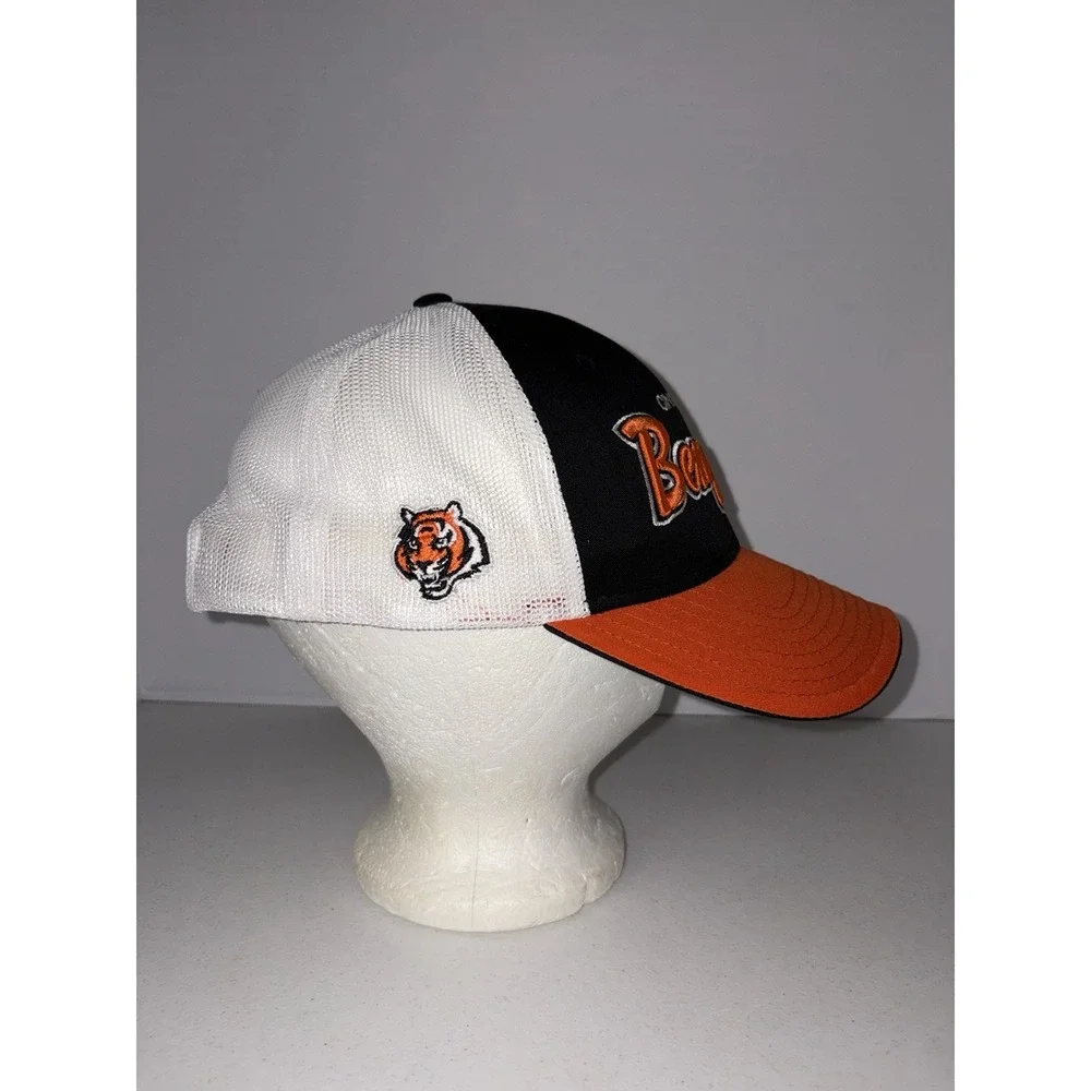 Vintage Reebok Cincinnati Bengals Football Mesh Baseball Cap Adjustable Y2K